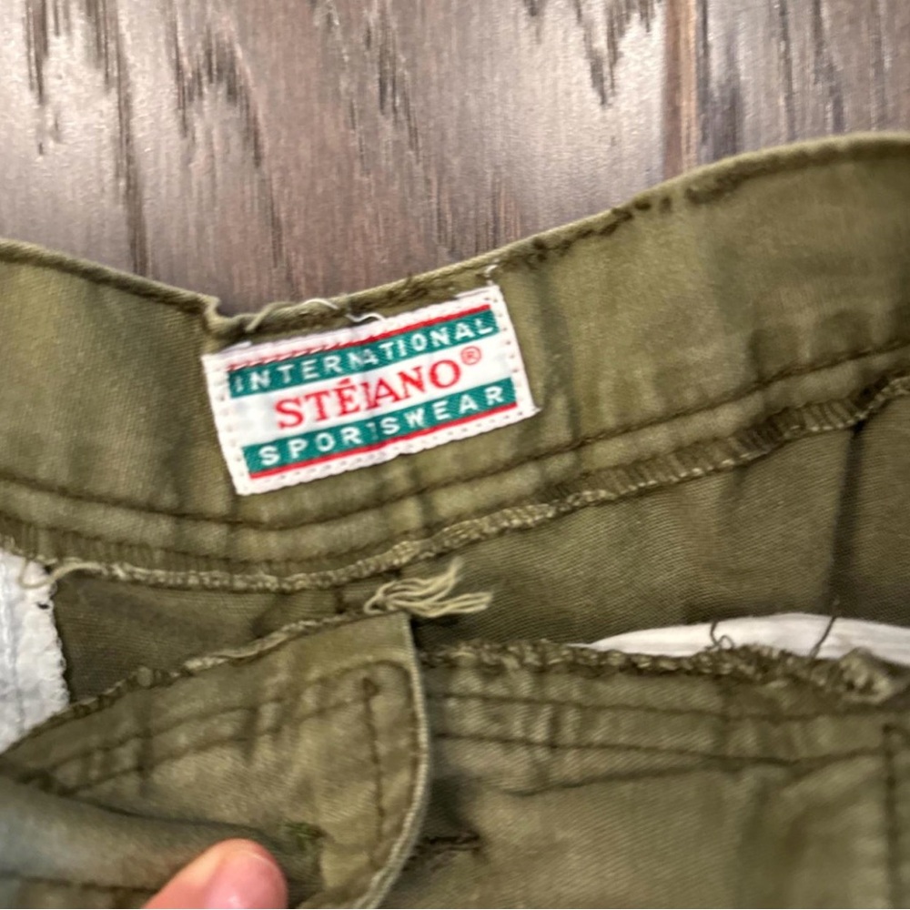 Women's Vintage 80’s Olive Green Cropped Pants - Picture 2 of 8
